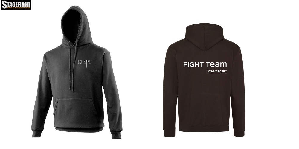 ECSPC Fight Team Unisex Black Hooded Sweatshirt